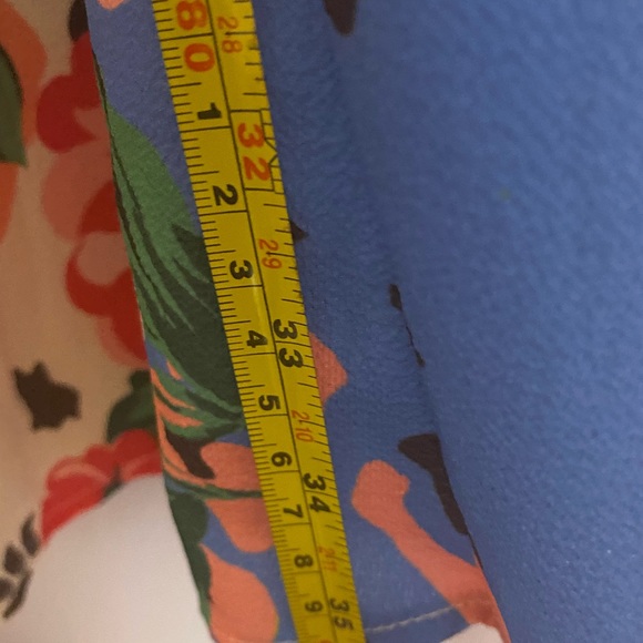 Evelyn Blue pop art dress size L long sleeves new never worn! Fun & colorful - Picture 8 of 16